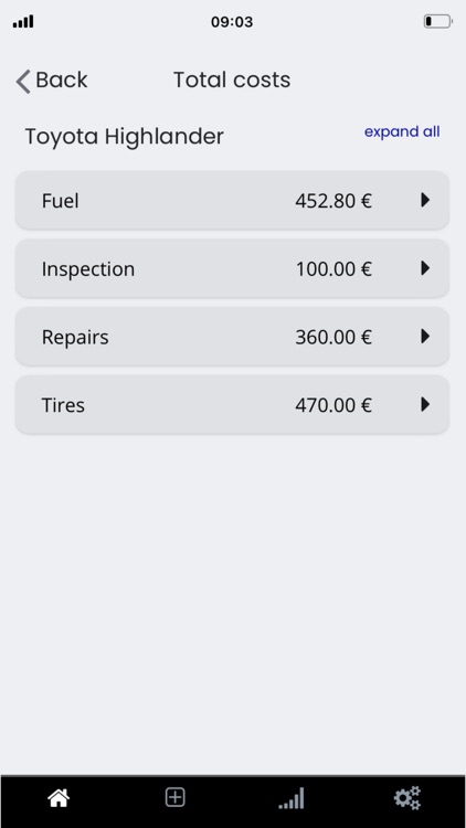 Car expenses tracker Lite