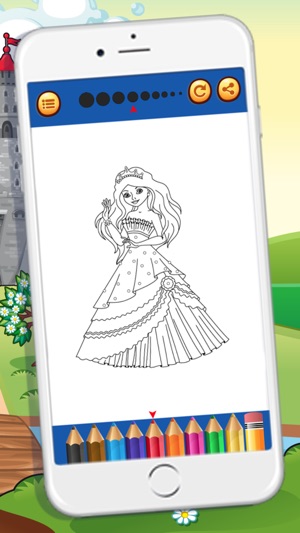 Beautiful Princess Coloring Book(圖4)-速報App