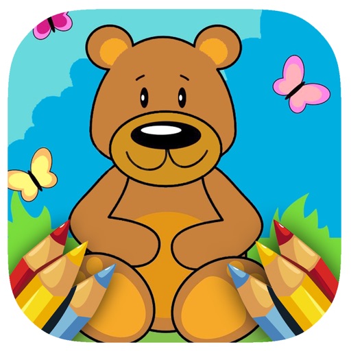 The Bear Holiday Coloring Page Game For Kids icon