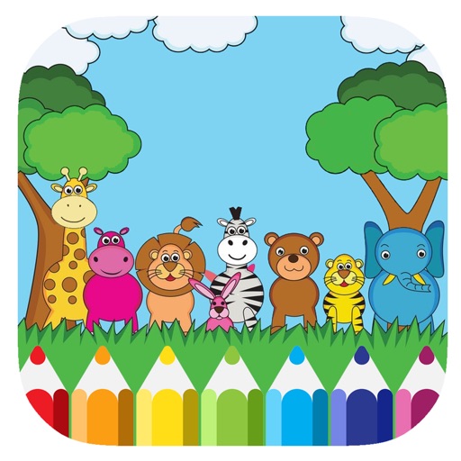 Animals Coloring Book Game For Kids Version Icon