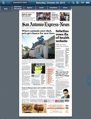 SA Express-News e-edition screenshot 3