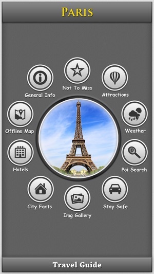 Paris Offline Map Travel Explorer