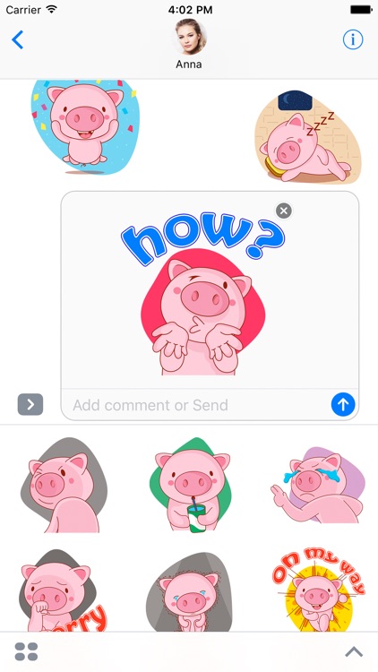 Tiny Rosa Pig Stickers