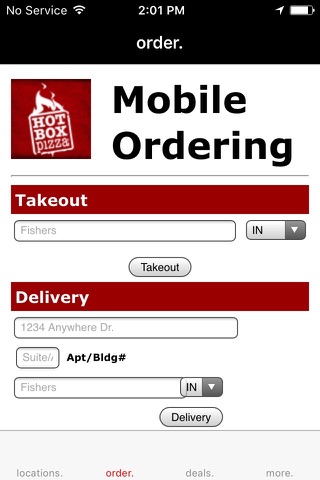 HotBox Pizza App screenshot 2