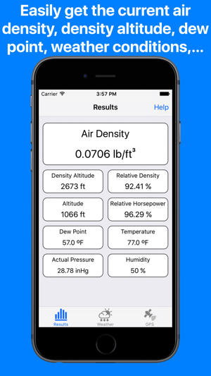 Air Density Meter & Density altitude cal