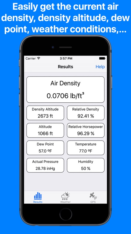 Air Density Meter & Density altitude calculator