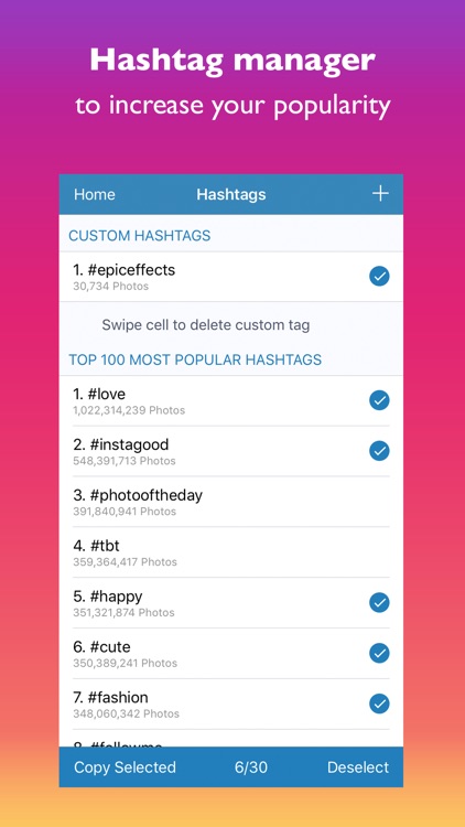 ePicEffects - photo editor for your social posts
