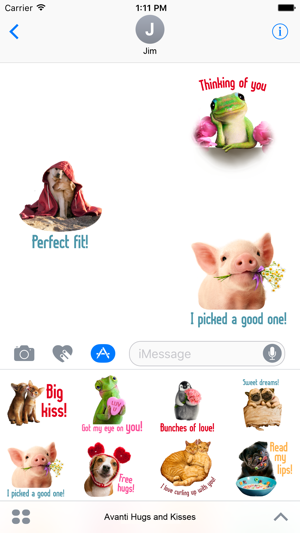 Avanti Hugs and Kisses Stickers(圖1)-速報App