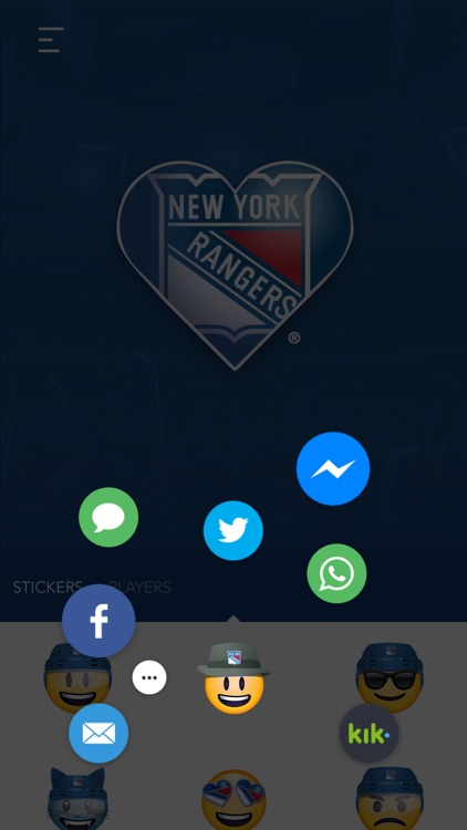 New York Rangers Emoji Keyboard