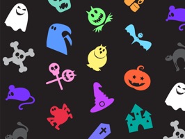 Add colourful halloween stickers to your iMessage conversations