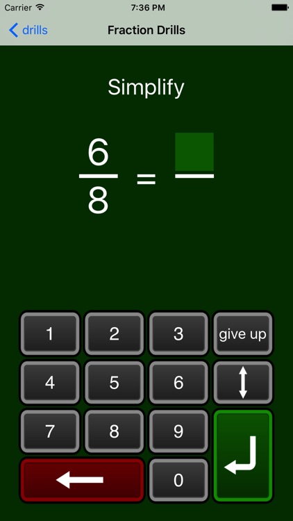 Fraction Drills