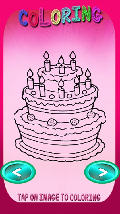 Cat Cake Coloring Book Games For Kids Version