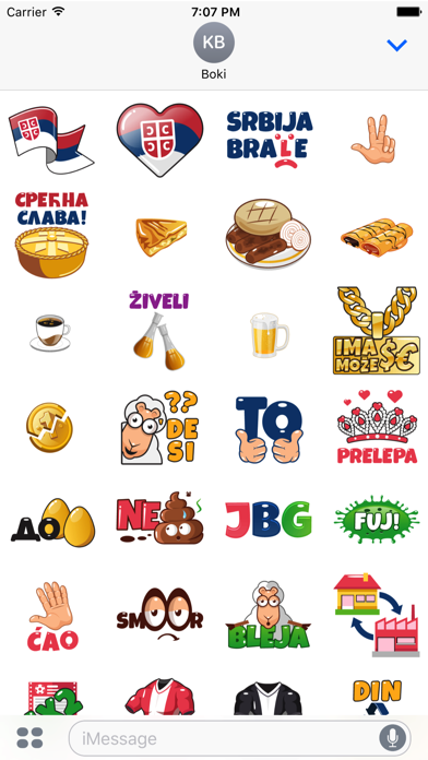 How to cancel & delete SerbMoji - Serbian Stickers from iphone & ipad 1