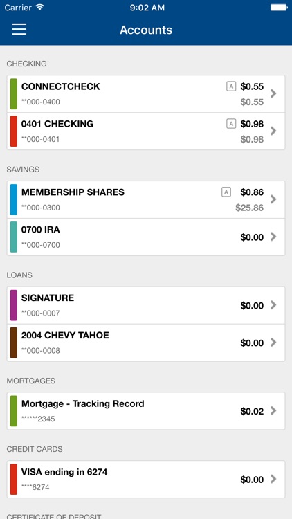 Credit Union of America Mobile Banking