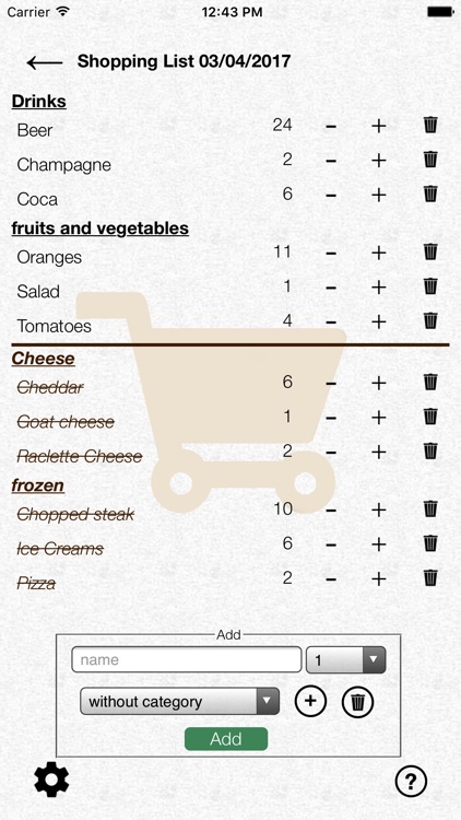 Shared Smart Shopping List