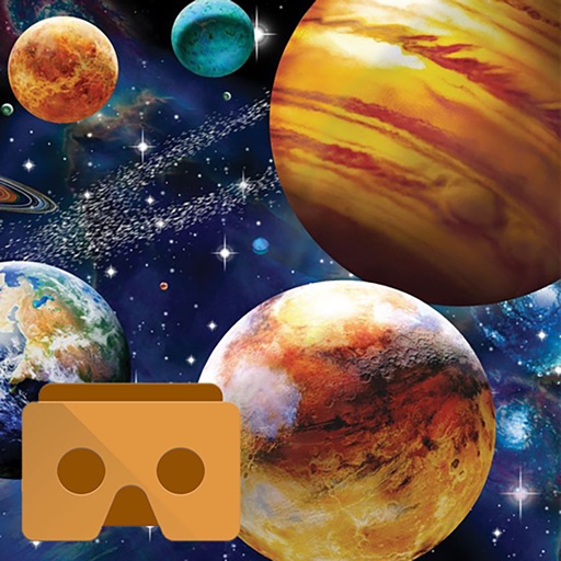 VR Trip to Space 3D Icon