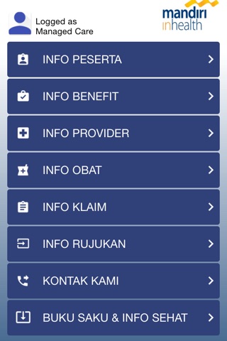 Mandiri Inhealth Mobile screenshot 2