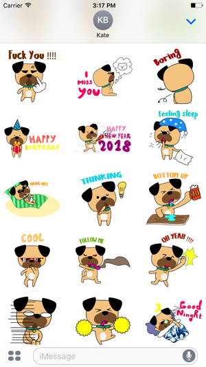 Funny bulldog stickers(圖3)-速報App