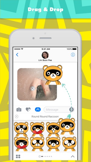 Round Round Raccoon stickers by wenpei(圖3)-速報App