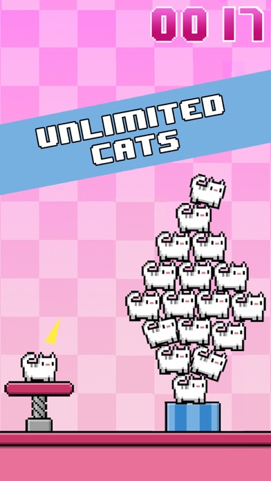 Cat-A-Pult: Endless stacking of 8-bit kittens Screenshot 4