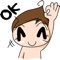 Kuriboy stickers by Tanatphong for iMessage