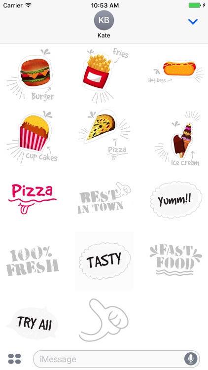 Animated Fast Food Sticker screenshot-3