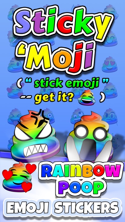 Sticky 'Moji: Rainbow Poop