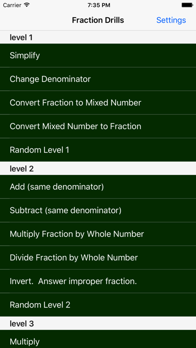 Fraction Drills Screenshot 5