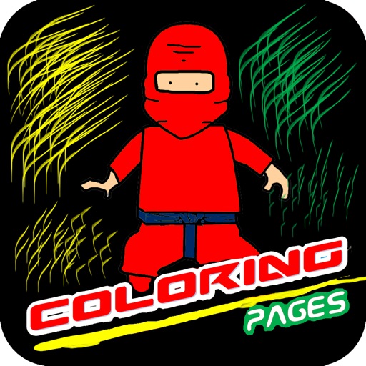 Coloring Books for Kids Ninja Version iOS App