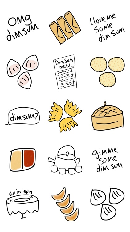 Dim Sum sticker - fast food stickers for iMessage