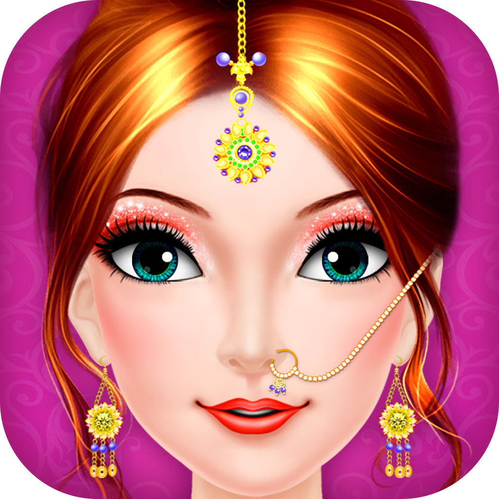 Wedding Salon Games : Girls Dressup & Makeup Games App Icon