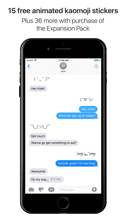 Gificons - Animated Kaomoji Stickers for iMessage