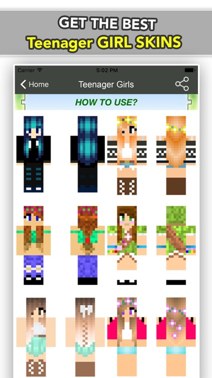 BEST Teenager Boy & Girl Skins For Minecraft PE