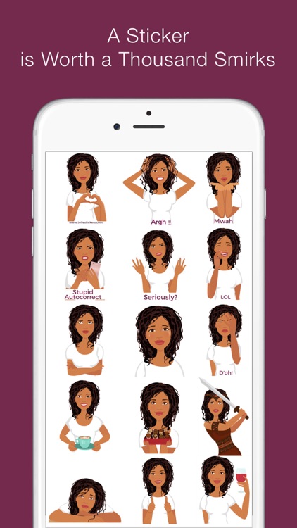 Telle-Eva: Chic stickers for women & girl talk