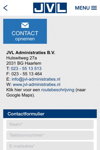 JVL Administraties screenshot 3