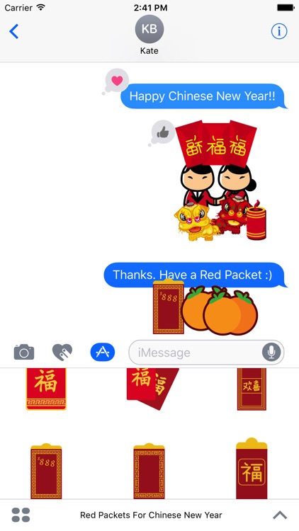 Red Packet For Chinese New Year Stickers