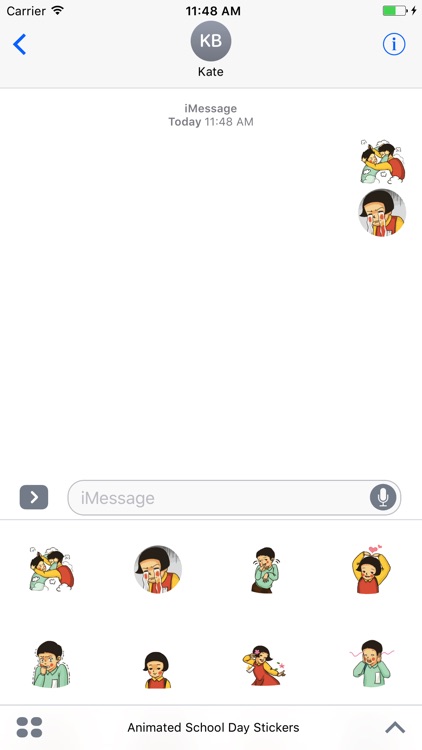 Animated School Day Stickers For iMessage