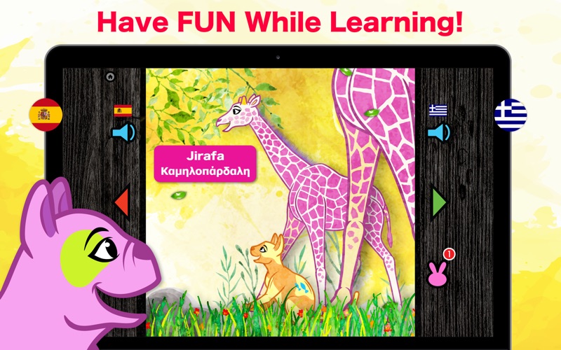 Learn Greek &amp; Spanish - Toddler &amp; Kids Animals thumbnail 3