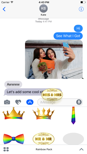 Rainbow Pack- Gay & Lesbian Emojis,Gay Flags Emoji(圖2)-速報App