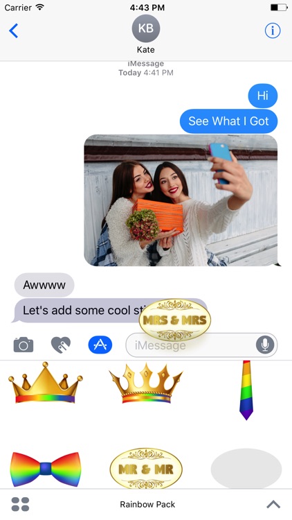 Rainbow Pack- Gay & Lesbian Emojis,Gay Flags Emoji