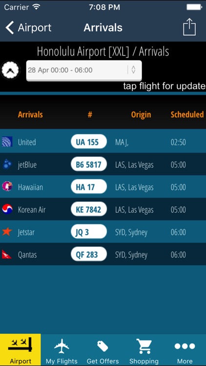 Honolulu Airport Info + Flight Tracker HNL