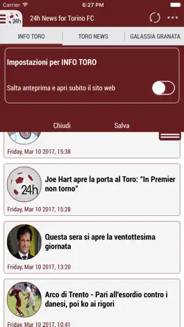 Game screenshot 24h News for Torino FC hack