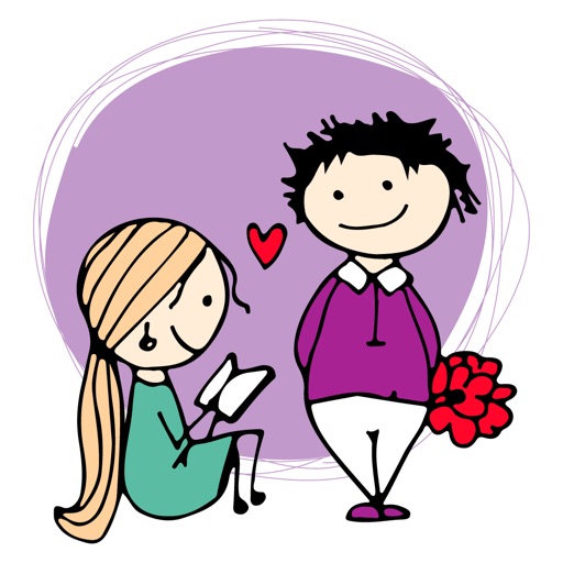 Couple In Love - Valentine's Day Stickers Vol 02
