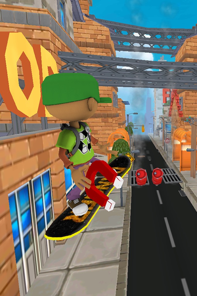 Hoverboard Run Surfers - Fun Kids Games 3D Free screenshot 2