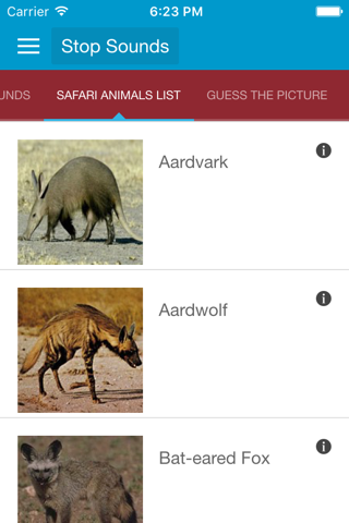 Safari Animal Sounds and Info screenshot 2