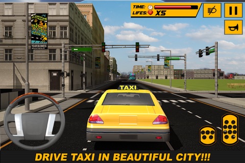 Extreme Taxi Car Drive 3D: Crazy Driver Simulator screenshot 4