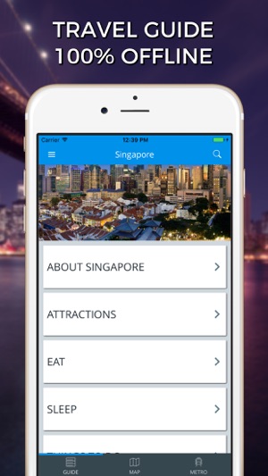 Singapore Travel Guide with Offline Street Map(圖1)-速報App