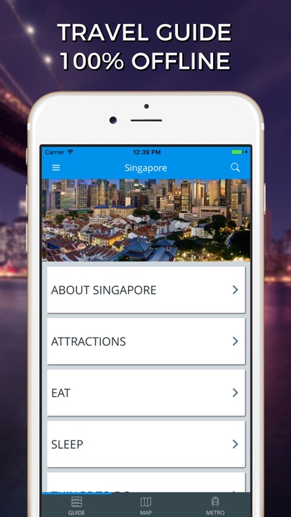 Singapore Travel Guide with Offline Street Map