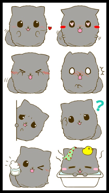 Fluffy Kitty 2 Stickers