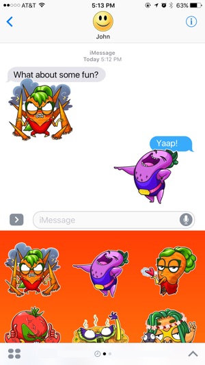 Vegetables Superheroes Stickers(圖2)-速報App